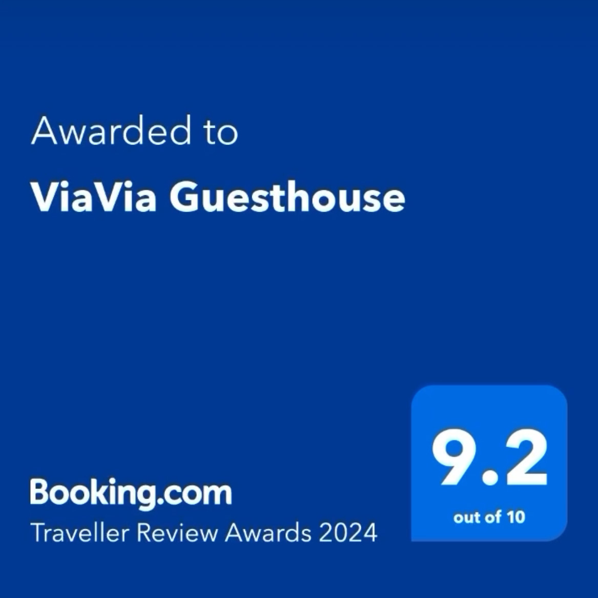 ViaVia Booking Awards 2024