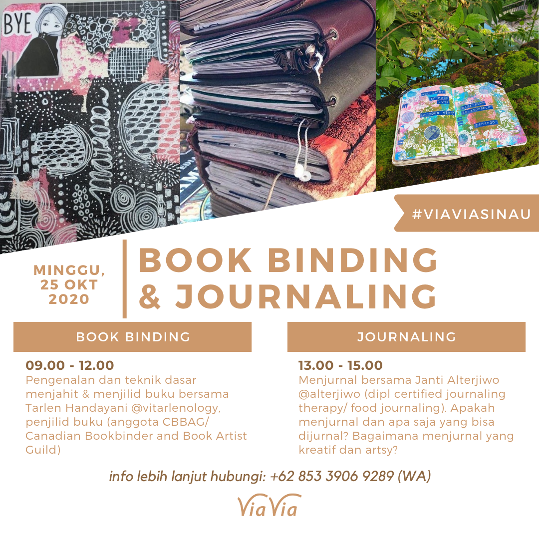 #ViaViaSinau “Bookbinding & Journaling”