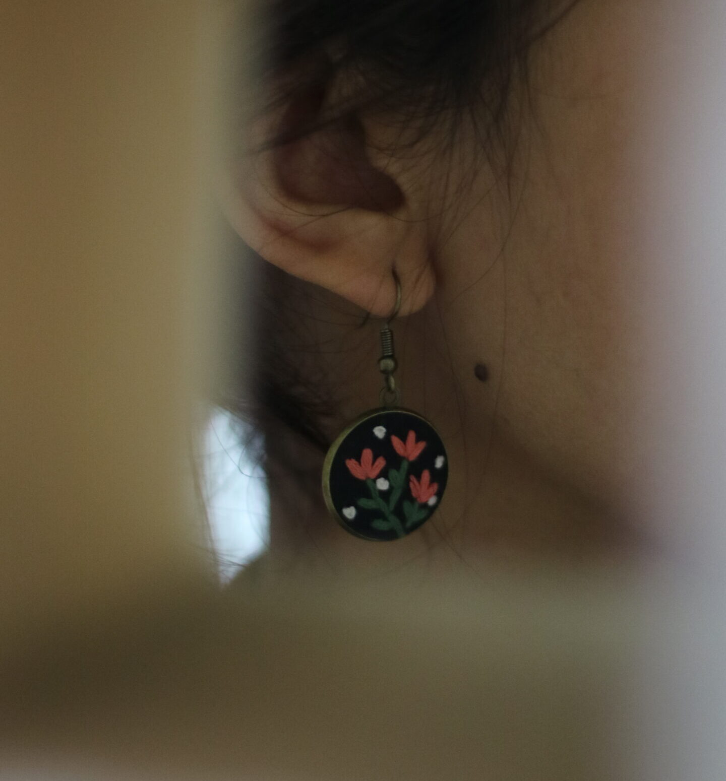 Embroidered Earring