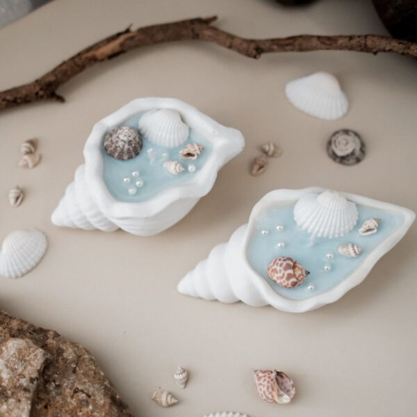 Ocean Seashells Candle