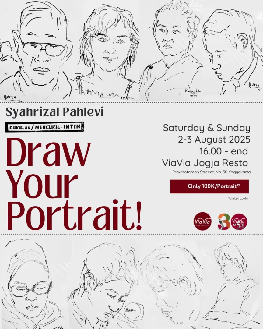 ViaVia Restaurant: Draw Your Potrait with Syahrizal Pahlevi